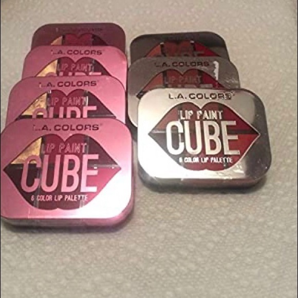 LA Colors Lip Paint Cube, 6 Color Lip Palette (7 pack) - Picture 1 of 6
